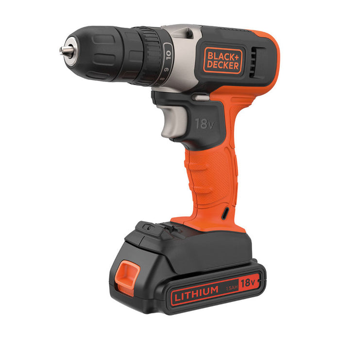 BATTERY DRILL BLACK&DECKER BCD001C1-QW 18 V, 37.00 nm, NUMBER OF BATTERIES 1, 1.50 Ah