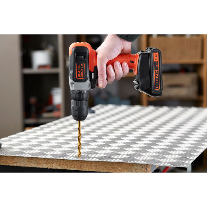 BATTERY DRILL BLACK&DECKER BCD001C1-QW 18 V, 37.00 nm, NUMBER OF BATTERIES 1, 1.50 Ah
