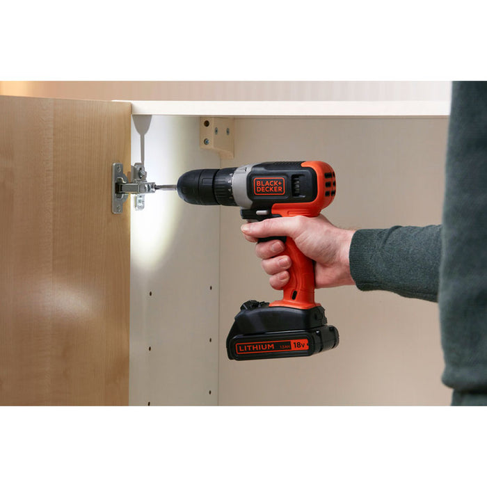 BATTERY DRILL BLACK&DECKER BCD001C1-QW 18 V, 37.00 nm, NUMBER OF BATTERIES 1, 1.50 Ah