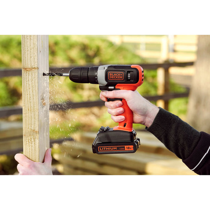 BATTERY DRILL BLACK&DECKER BCD001C1-QW 18 V, 37.00 nm, NUMBER OF BATTERIES 1, 1.50 Ah