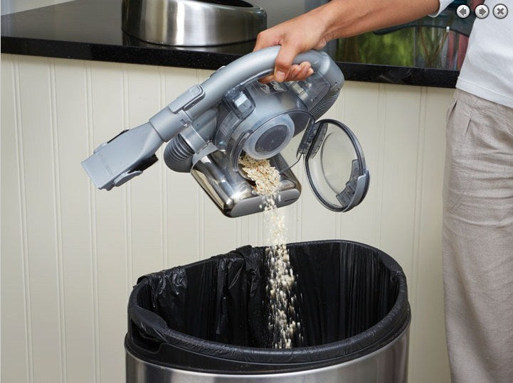 Black & Decker PD1820LF handheld vacuum Black, Chrome Bagless