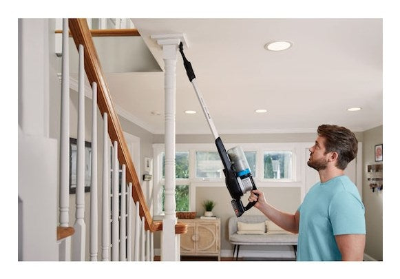 Black & Decker BHFEB520D1-QW stick vacuum/electric broom Battery Dry Cyclonic Bagless Black, Silver, Transparent 2 Ah
