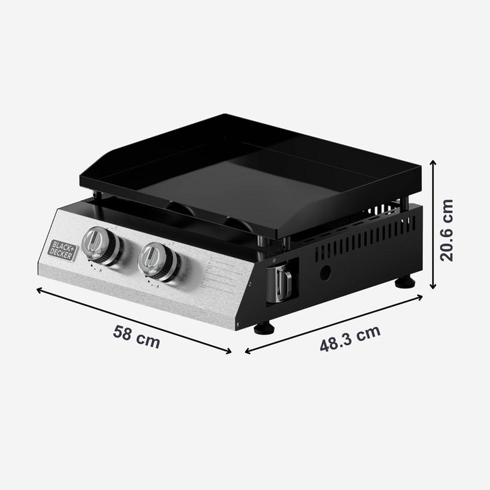 Black+Decker BXOP4900E 2-burner gas barbecue