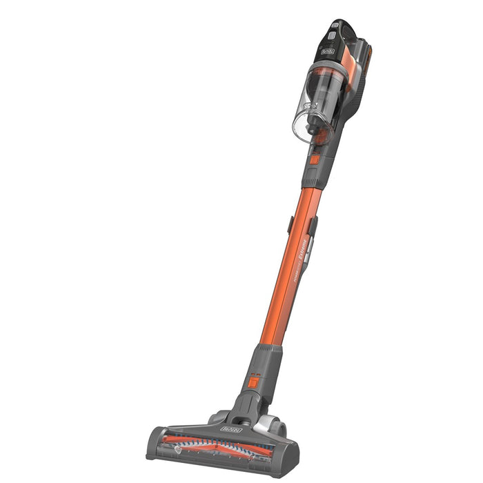 Black & Decker BHFEV182C-QW stick vacuum/electric broom 2-in-1 stick vacuum Battery Dry Bagless Orange, Titanium 2 Ah
