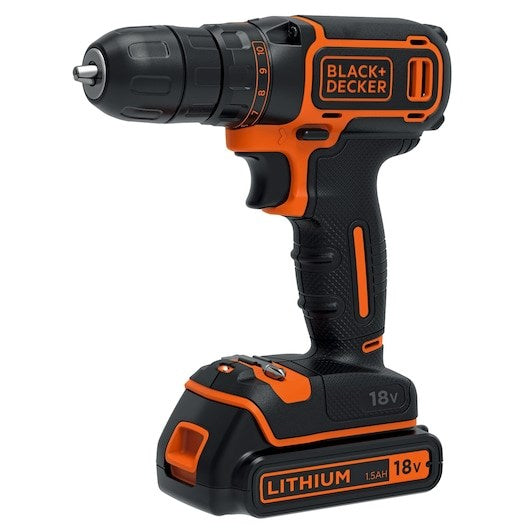 Black & Decker BDCDC18-QW drill 650 RPM Black, Orange