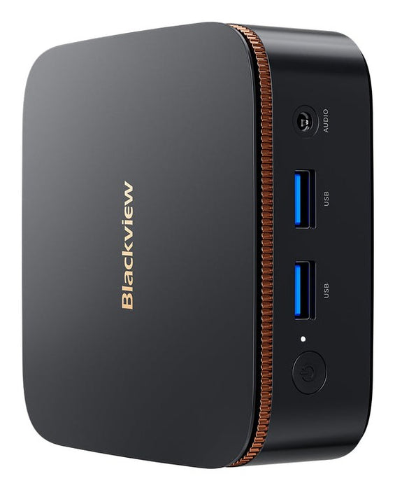 Blackview MP20 Mini PC with Ryzen 3 3300U, 8GB RAM, 256GB SSD, Windows 11 Pro, black