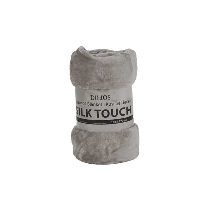 BLANKET DILIOS SILK TOUCH 130X170 CM GRAY - Завивки и одеяла<<<Текстил за спалня<<<Мебели и интериор<<<Praktiker