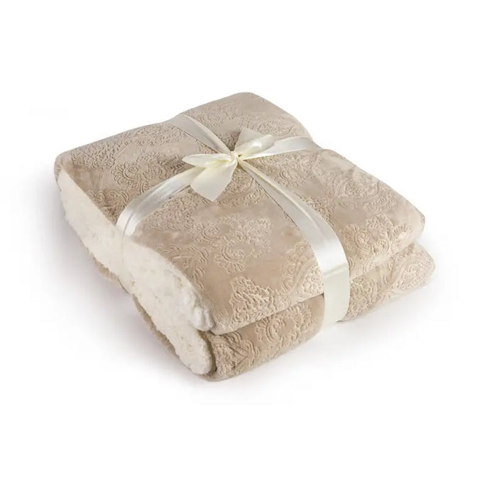 BLANKET SHERPA DILIOS MAJESTIC 140X200 CM TAUPE - Завивки и одеяла<<<Текстил за спалня<<<Мебели и интериор<<<Praktiker