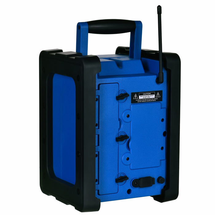 Mobile radio BLAUPUNKT PP30BT JOBSITE Construction radio Blue, Black