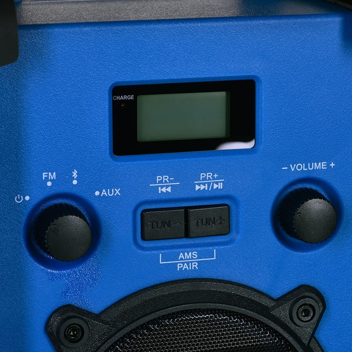 Mobile radio BLAUPUNKT PP30BT JOBSITE Construction radio Blue, Black