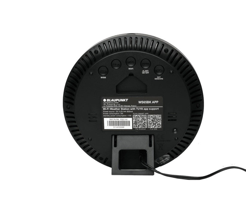 Blaupunkt WS65BK APP weather station black