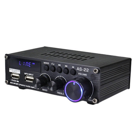 Blitzwolf AS-22 audio amplifier 45W Bluetooth 5.0 USB + remote control (black) - Accessories<<<Audio<<<InnproXML