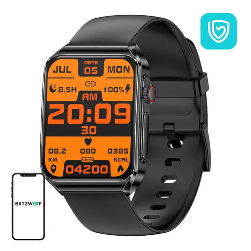 BlitzWolf BW-HL6 smartwatch (black silicone) - Smartwatches<<<Smartwatches<<<InnproXML