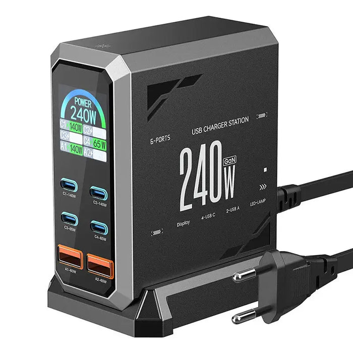 Blitzwolf BW-S31 2xUSB-A 4xUSB-C PD 240W network charger. - mains chargers<<<Chargers<<<GSM Accessories<<<InnproXML