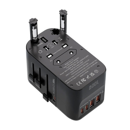 Blitzwolf BW-TA2 5-in-1 Travel Adapter 2xUSB PD + 2xC QC + C GaN 100W