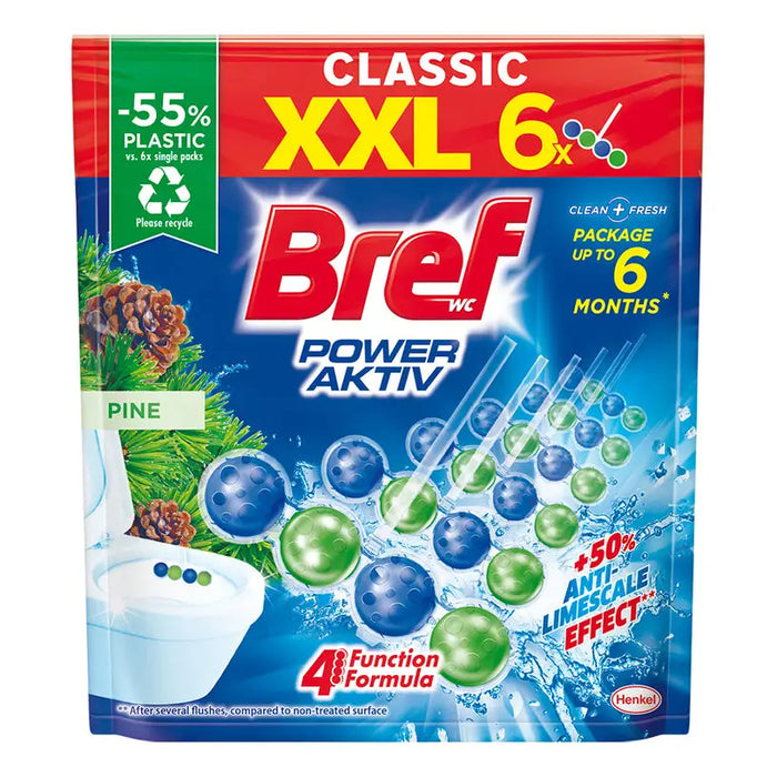 BLOCK FOR TOILET 6X50 G PINE POWER AKTIV BREF CLASSIC - Почистващи препарати<<<Домашни потреби<<<Кухня<<<Praktiker