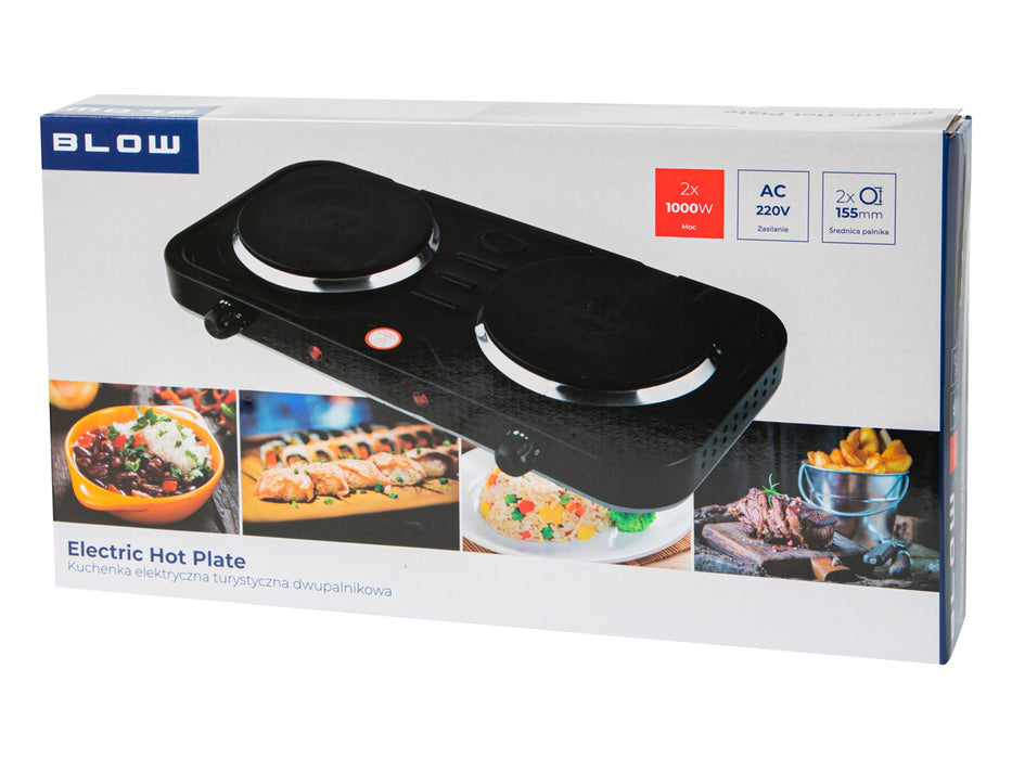 Two-burner adjustable electric cooker BLOW 2000W