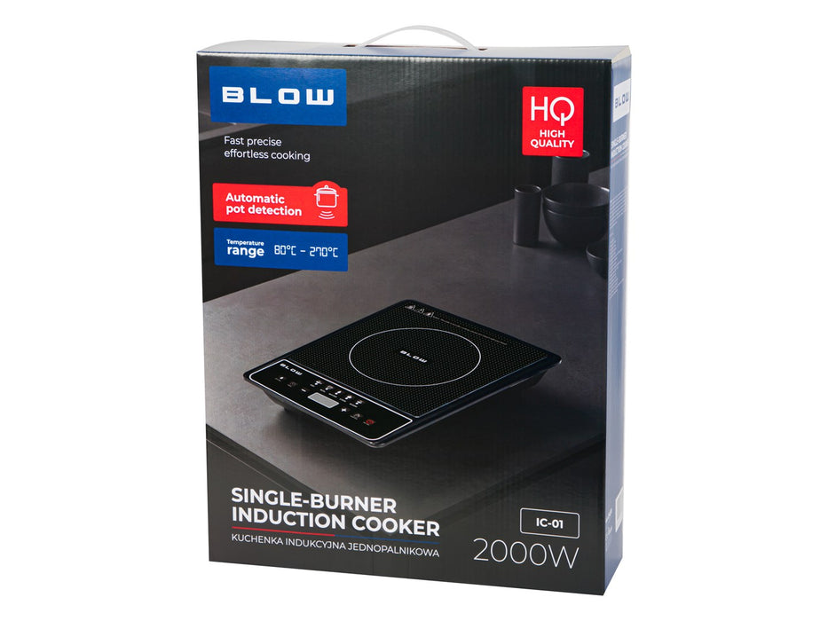 Induction cooker, single-burner, adjustable hob, 2000W, BLOW