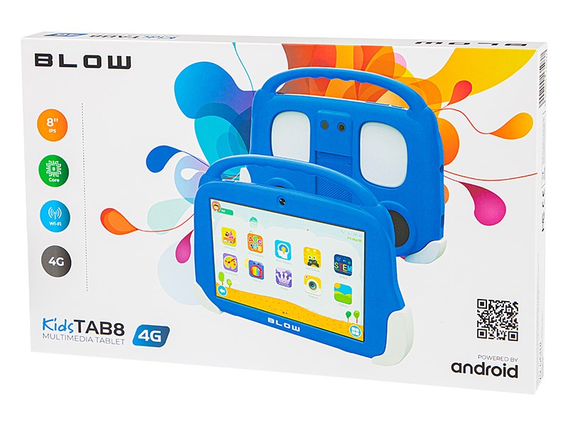 Tablet KidsTAB8 4G BLOW 4/64GB blue + case