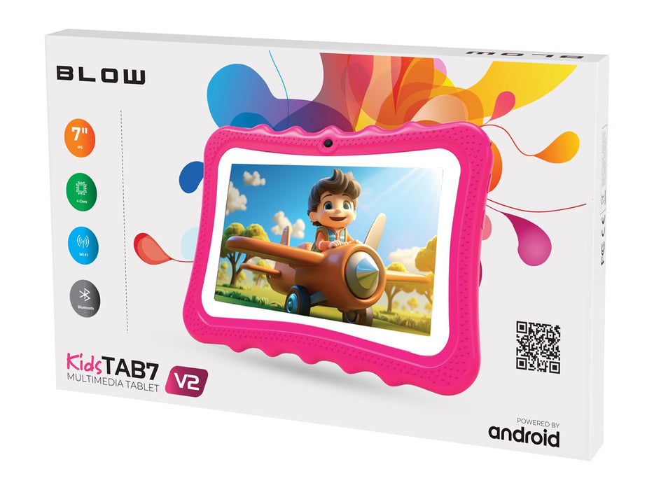 Tablet KidsTAB7 V2 BLOW 4/32GB różowe etui 2MP