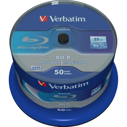 Blu-Ray BD-R Verbatim Datalife 50 Units 25 GB 6x - Електроника Звук<<<Компютри| Електроника<<<BigBuy&&&CD и