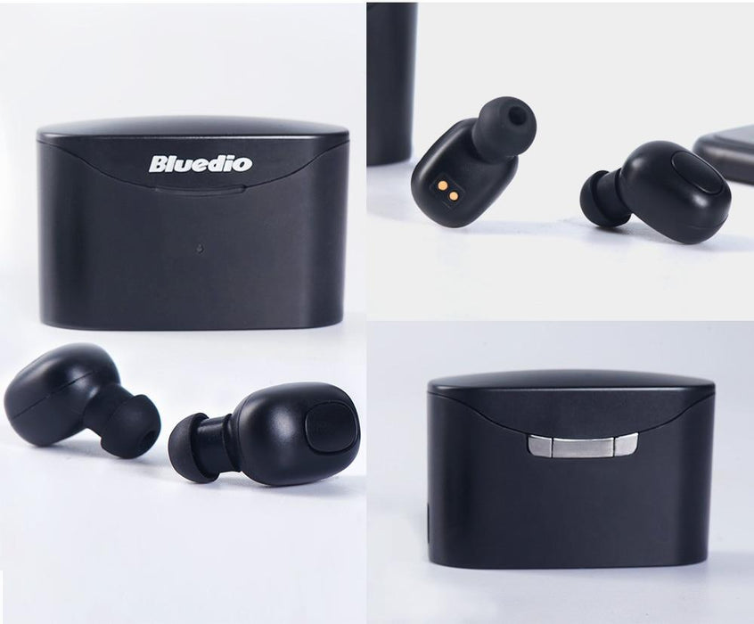 Bluedio T-elf Wireless bluetooth headset TWS stereo microphone with Powerbank - Wireless Earphones and Headphones
