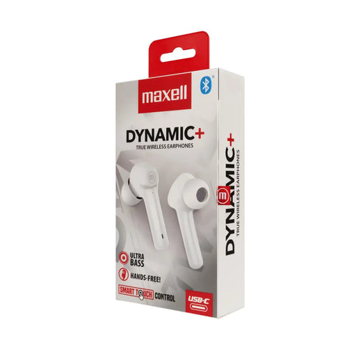Bluetooth headphones MAXELL Dynamic Docking box True Wireless White - Bluetooth слушалки<<<Мобилни телефони и