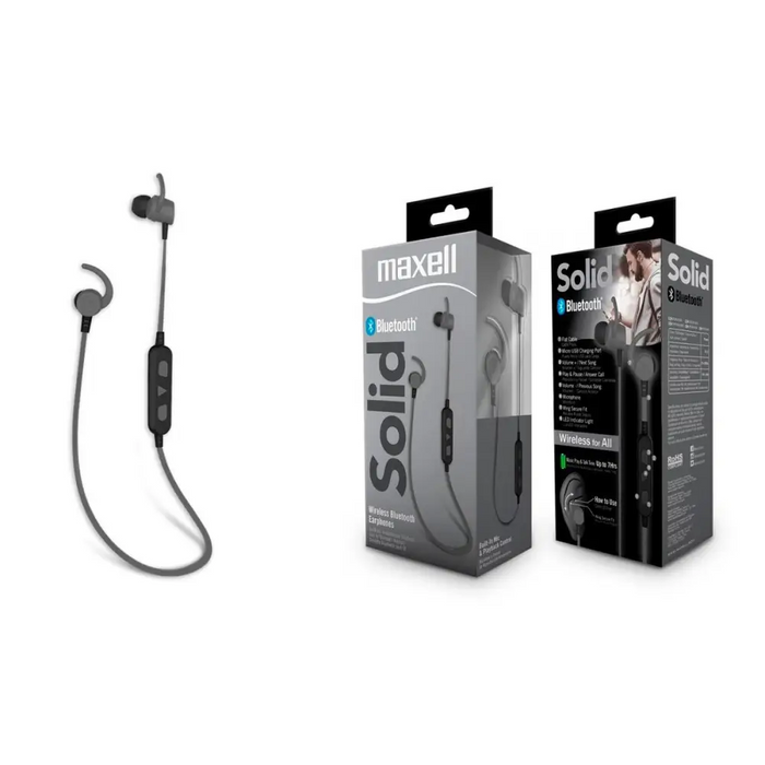 Bluetooth headphones plugs MAXELL BT100 SOLID Black - Bluetooth слушалки<<<Мобилни телефони и аксесоари<<<ValiAPI