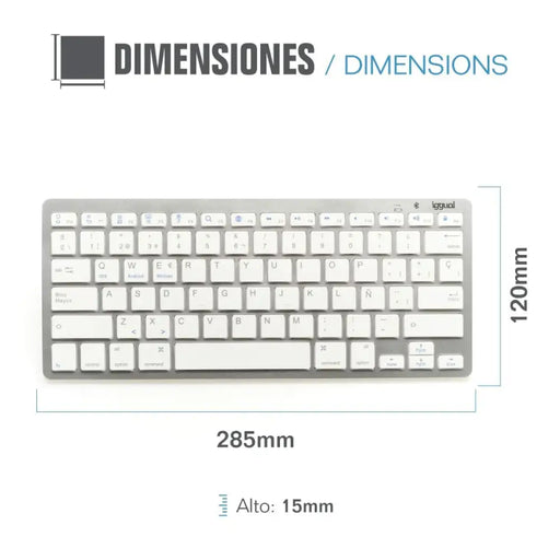 Bluetooth Keyboard iggual IGG316788 Spanish Monkey (1 Piece) - Клавиатури<<<Електроника Периферни и резервни