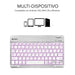 Bluetooth Keyboard Subblim SUB-KBT-SMBL30 Multicolour Silver Spanish Qwerty QWERTY - Електроника Периферни и резервни