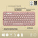 Bluetooth Keyboard with Support for Tablet Logitech K380 French Pink AZERTY - Електроника Периферни и резервни
