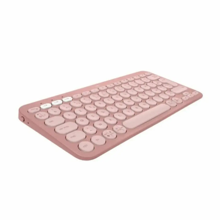 Bluetooth Keyboard with Support for Tablet Logitech K380 French Pink AZERTY - Електроника Периферни и резервни