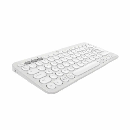 Bluetooth Keyboard with Support for Tablet Logitech K380 French White AZERTY - Електроника Периферни и резервни