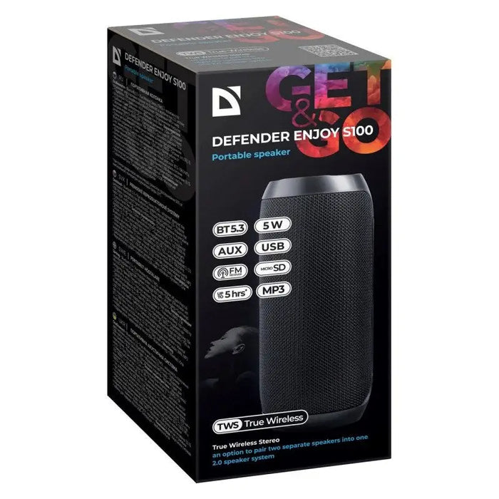 BLUETOOTH SPEAKER DEFENDER S100 5W - Portable speakersAKG-GLO<<<GSM accessoriesAKG<<<ActionPL