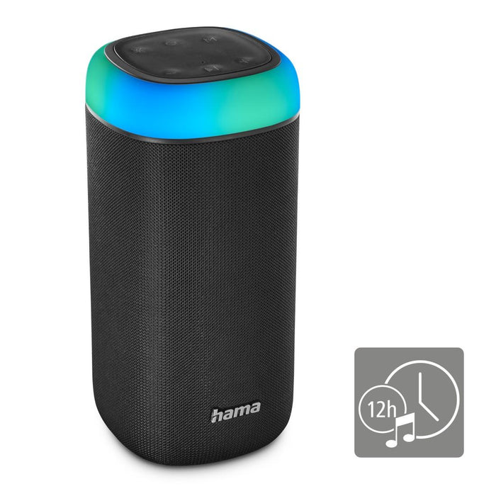 Bluetooth speaker HAMA Shine 2.0 30W LED Water protection Black 188228 - Преносими тонколони<<<Електроника и