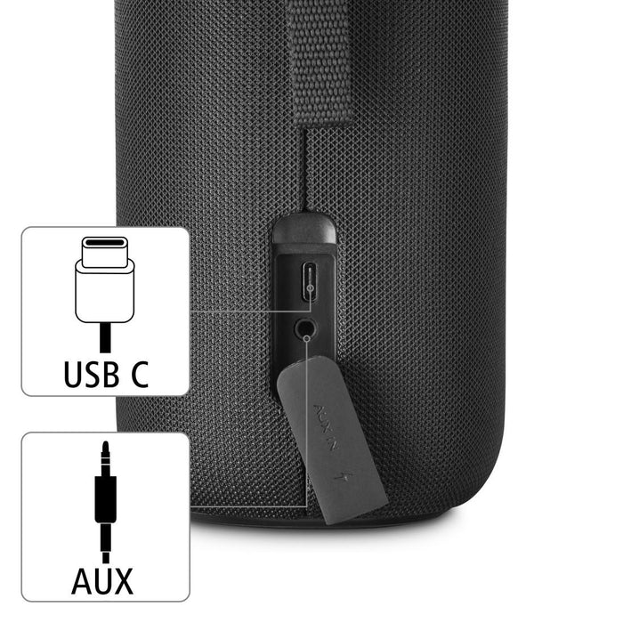 Bluetooth speaker HAMA Shine 2.0 30W LED Water protection Black 188228 - Преносими тонколони<<<Електроника и