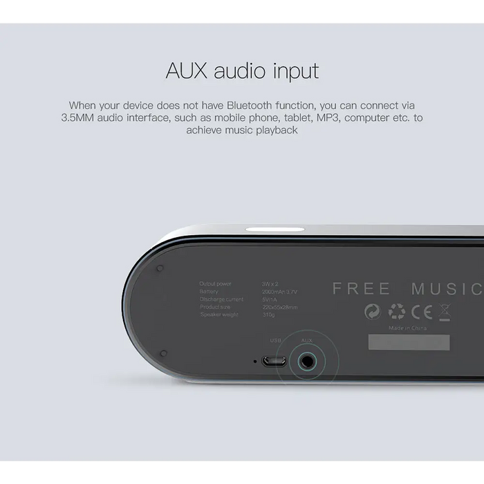 Bluetooth Speaker QCY B900 with Microphone AUX - Bluetooth Speakers