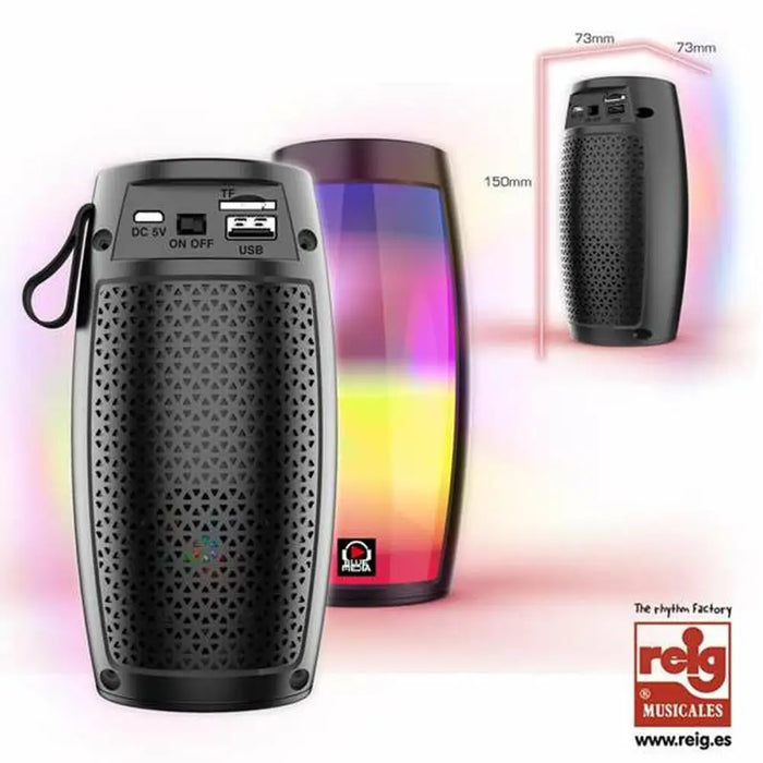 Bluetooth Speakers Reig USB 5 W 16 x 8,2 x 8,2 cm - Електроника Звук<<<Компютри| Електроника<<<BigBuy&&&Блутут