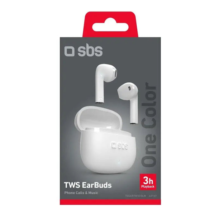 BLUETOOTH TWS HEADPHONES ONE COLOR SBS - WHITE - Слушалки<<<Аудио продукти<<<AmperelB2B