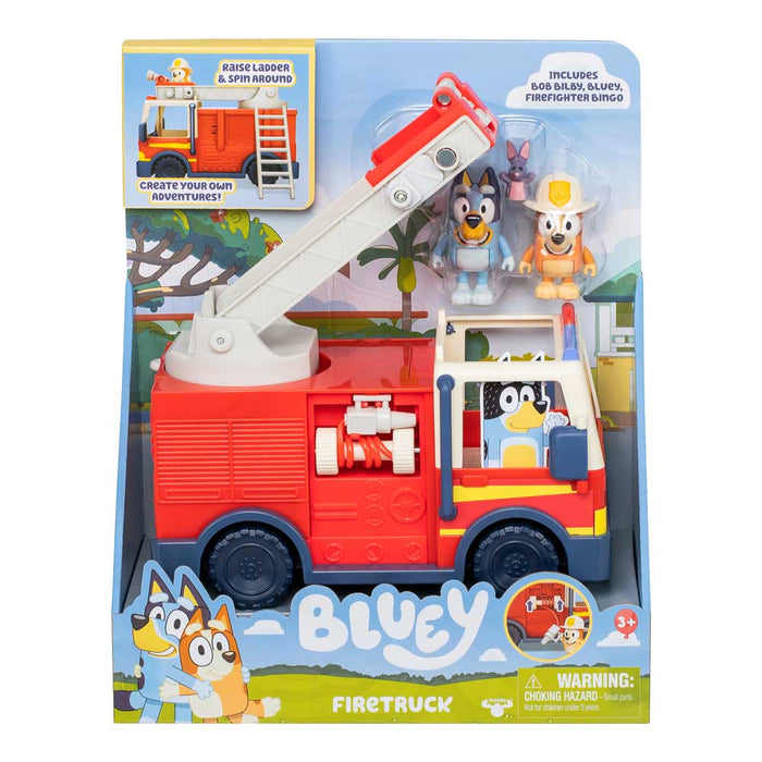 Игрален комплект Moose Bluey - Пожарна с 2 фигури