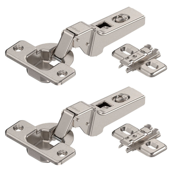 HINGE SEMI-COVERED EDGE (MIDDLE SHOULDER) 2 PCS BLUM CLIP TIP-ON 70M2650
