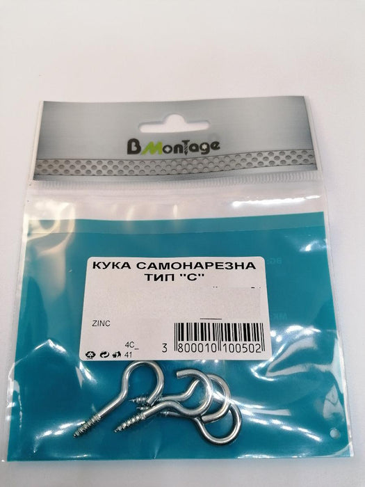 SELF-TAPPING HOOK TYPE C 4X40 4PCS BM