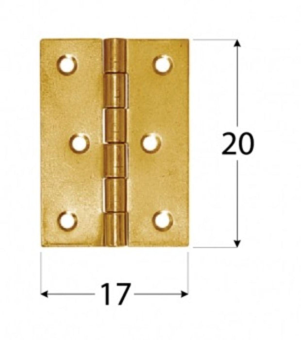 HINGE ZS20 20X17MM 8PCS.