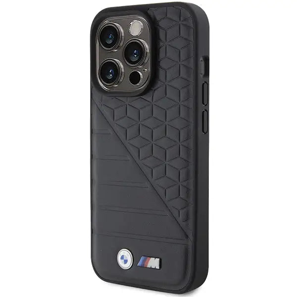 BMW Bi Pattern iPhone 15 Pro Case - Black - Cell phone cases and covers<<<HurtelXML