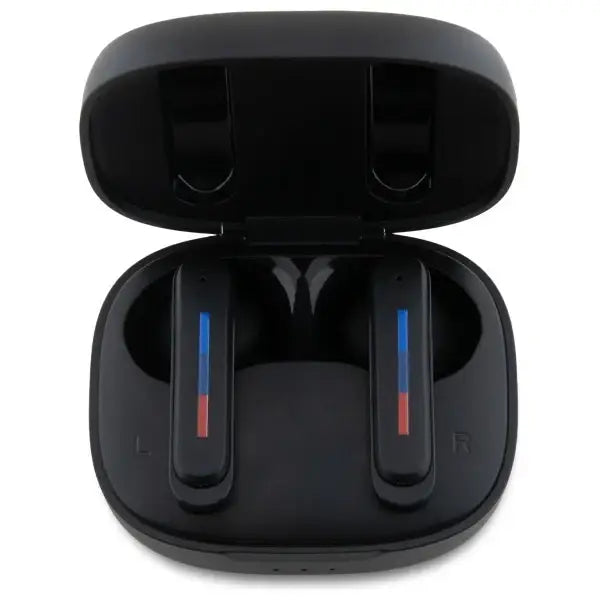 BMW Bluetooth headphones BMBEMIATP20LOK TWS + docking station black/black Printed Logos - Headphones
