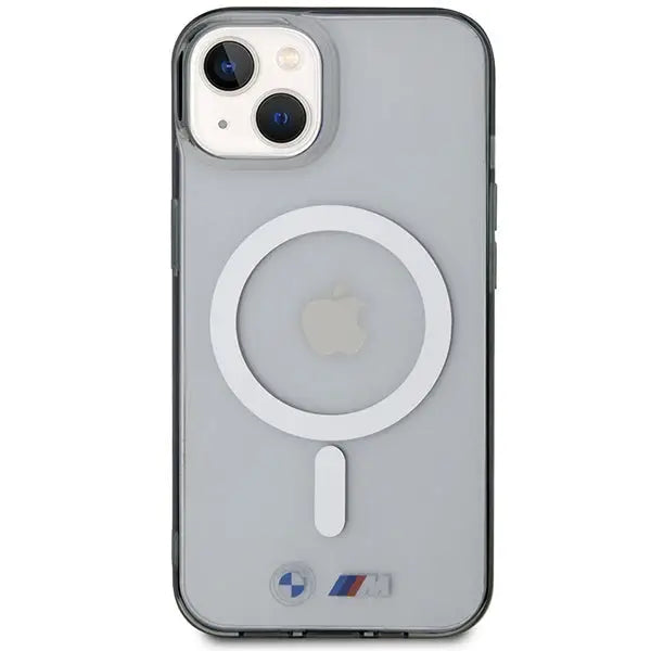 BMW BMHMP14SHCRS iPhone 14 6.1’’ case transparent hardcase Silver Ring MagSafe - Cell phone cases and covers<<<HurtelXML