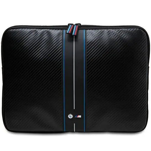 BMW Carbon & Blue Stripe sleeve for a 16’’ laptop - black - Laptop bags<<<HurtelXML