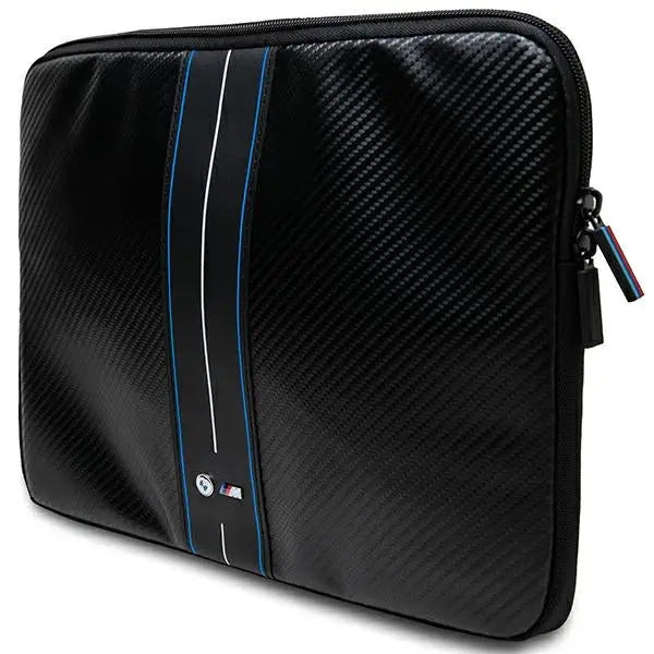 BMW Carbon & Blue Stripe sleeve for a 16’’ laptop - black - Laptop bags<<<HurtelXML