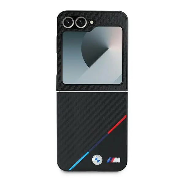 BMW Carbon Tricolor Case for Samsung Galaxy Z Flip 6 - Black - Cell phone cases and covers<<<HurtelXML