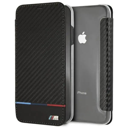 BMW Carbon Tricolor Stripe iPhone XS Max Case - Black - Cell phone cases and covers<<<HurtelXML
